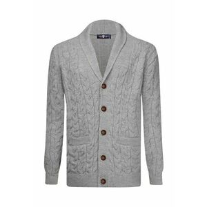 Cardigan cu model torsade si revere imagine