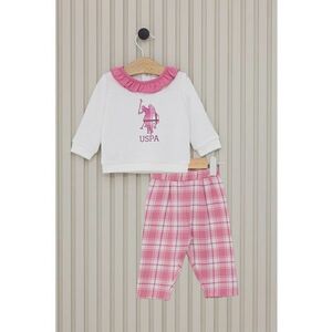 Set de pantaloni si bluza de bumbac - 2 piese imagine