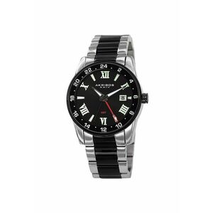 Ceas rotund casual AK1055 - AK1072 - negru imagine