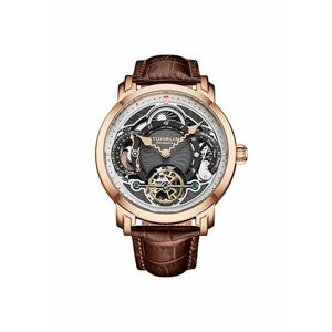 Ceas automatic Celestial Timekeeper 1017 Dual Time - 44 mm - Celest - Gri imagine