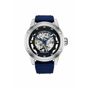 Ceas automatic Grandiose 4034 - cadran skeleton - 50 mm - curea din silicon - 4038 W - negru imagine