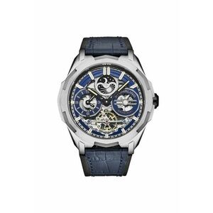 Ceas automatic dual time - albastru imagine