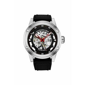 Ceas automatic Grandiose 4034 - cadran skeleton - 50 mm - curea din silicon - Grandi - negru imagine