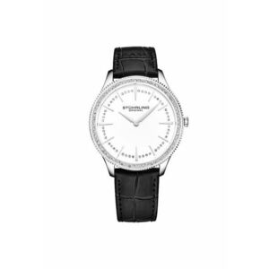 Ceas analog rotund 3985 Quartz - 38mm Classic - Carrar - Silver imagine