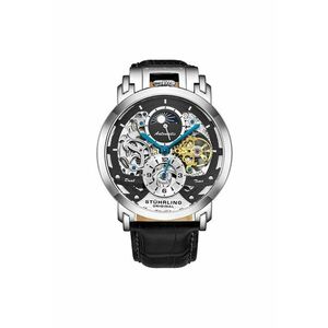 Ceas analog Dual Time Automatic 47 mm - Menai - negru imagine