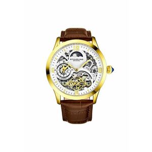 Stuhrling Origial - Ceas dual time cu model skeleton imagine