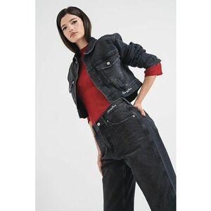 Jacheta crop de denim imagine