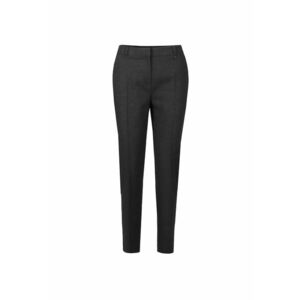 Pantaloni conici cu pliu frontal Gri imagine