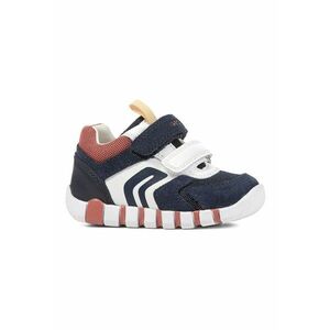 Pantofi sport cu velcro si garnituri de piele intoarsa imagine