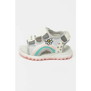 Sandale cu model floral si inchidere velcro Toby imagine