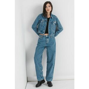 Jacheta crop din denim imagine