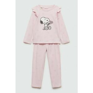 Pijama de bumbac cu imprimeu Snoopy imagine