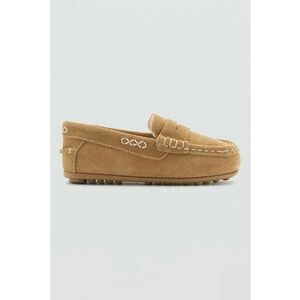 Pantofi loafer de piele intoarsa cu captuseala de blana shearling sintetica imagine