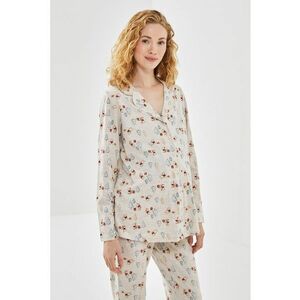 Pijama cu imprimeu Winnie-the-Pooh pentru gravide imagine