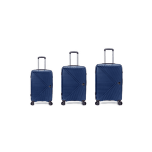 Set Trolere Extensibile BZ 5710 - Polipropilena - 4 Roti Duble - 3 Piese - Bleumarin imagine