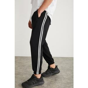 Pantaloni de trening din bumbac cu benzi laterale contrastante imagine