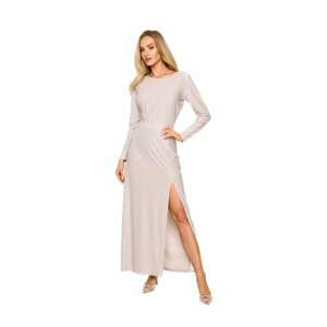 Rochie maxi dama - Made of Emotion - Sherab - bej imagine