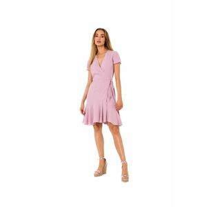 Rochie mini dama - Made of Emotion - Horro - roz creponat imagine