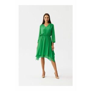 Rochie dama asimetrica - Spumados - verde deschis imagine