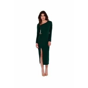 Rochie dama asimetrica - Carr - verde inchis imagine