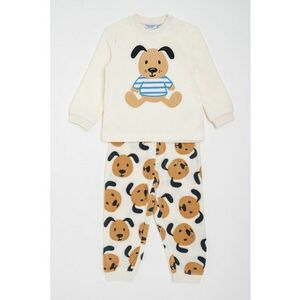 Pijama din fleece cu imprimeu animale imagine