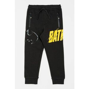 Pantaloni de trening din bumbac cu snur si imprimeu Batman imagine