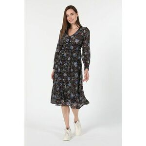 Rochie midi evazata cu imprimeu floral imagine