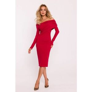 Rochie midi cu decolteu pe un umar - imagine