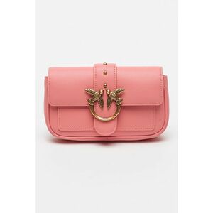 Geanta crossbody de piele cu clapa Love One imagine