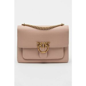 Geanta crossbody de piele cu bareta de lant Love One imagine