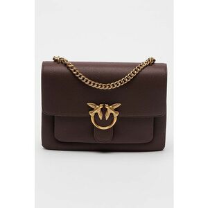 Geanta crossbody de piele cu bareta de lant Love One imagine