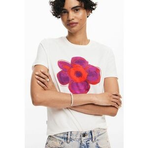 Tricou cu imprimeu floral imagine