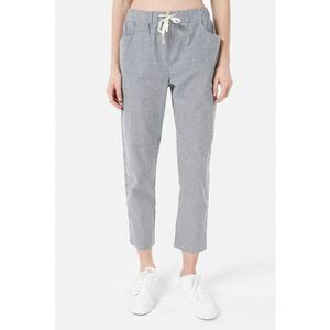 Pantaloni regular fit capri de bumbac imagine