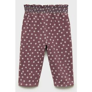 Pantaloni de bumbac cu imprimeu floral imagine