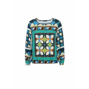 Bluza din viscoza cu imprimeu geometric - Multicolor imagine