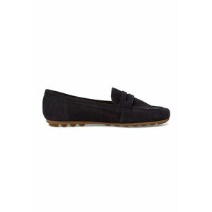 Pantofi loafer din piele intoarsa cu varf rotund imagine