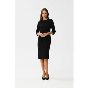 Rochie midi creion - cu slit frontal imagine