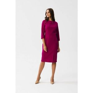 Rochie creion midi cu slit frontal - imagine