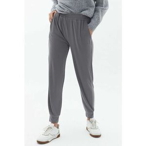 Pantaloni de trening din amestec de modal si model uni imagine