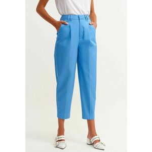 Pantaloni crop cu talie inalta imagine