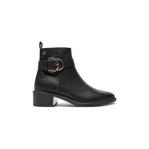 Botine dama - 304443 - Piele ecologica - Negru imagine