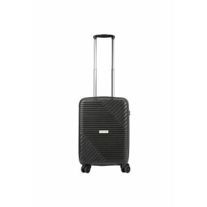 Troler Cabina - Polipropilena - Cifru TSA - Cod Unic Okoban - USB incoporat - TRANSPORT - 55 cm - Negru imagine