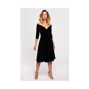 Rochie dama - Bumbac/Poliester - Negru.3 imagine