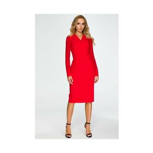 Rochie cu sifon - Poliester/Vascoza - Rosu imagine