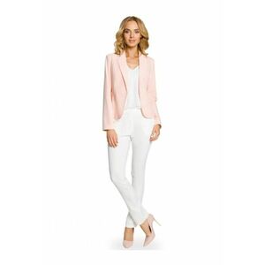 Blazer elegant Cu nasture - Poliester - Viscoza - Roz imagine