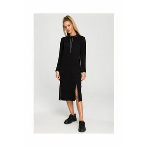 Rochie midi cu dungi logo - negru - XXL imagine