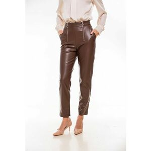 Pantaloni crop de piele ecologica Hazel imagine