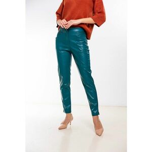 Pantaloni crop de piele ecologica Luciana imagine