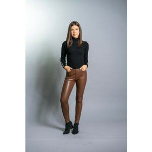 Pantaloni skinny de piele ecologica imagine