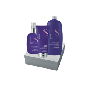 Set Semi Di Lino Blonde pentru neutralizarea tonurilor de galben - Sampon ml - Balsam 200ml - Spray 125ml imagine